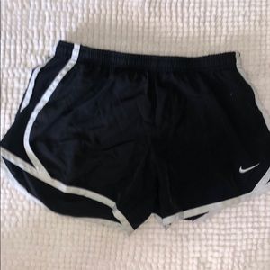 Black Nike shorts with built in underwear